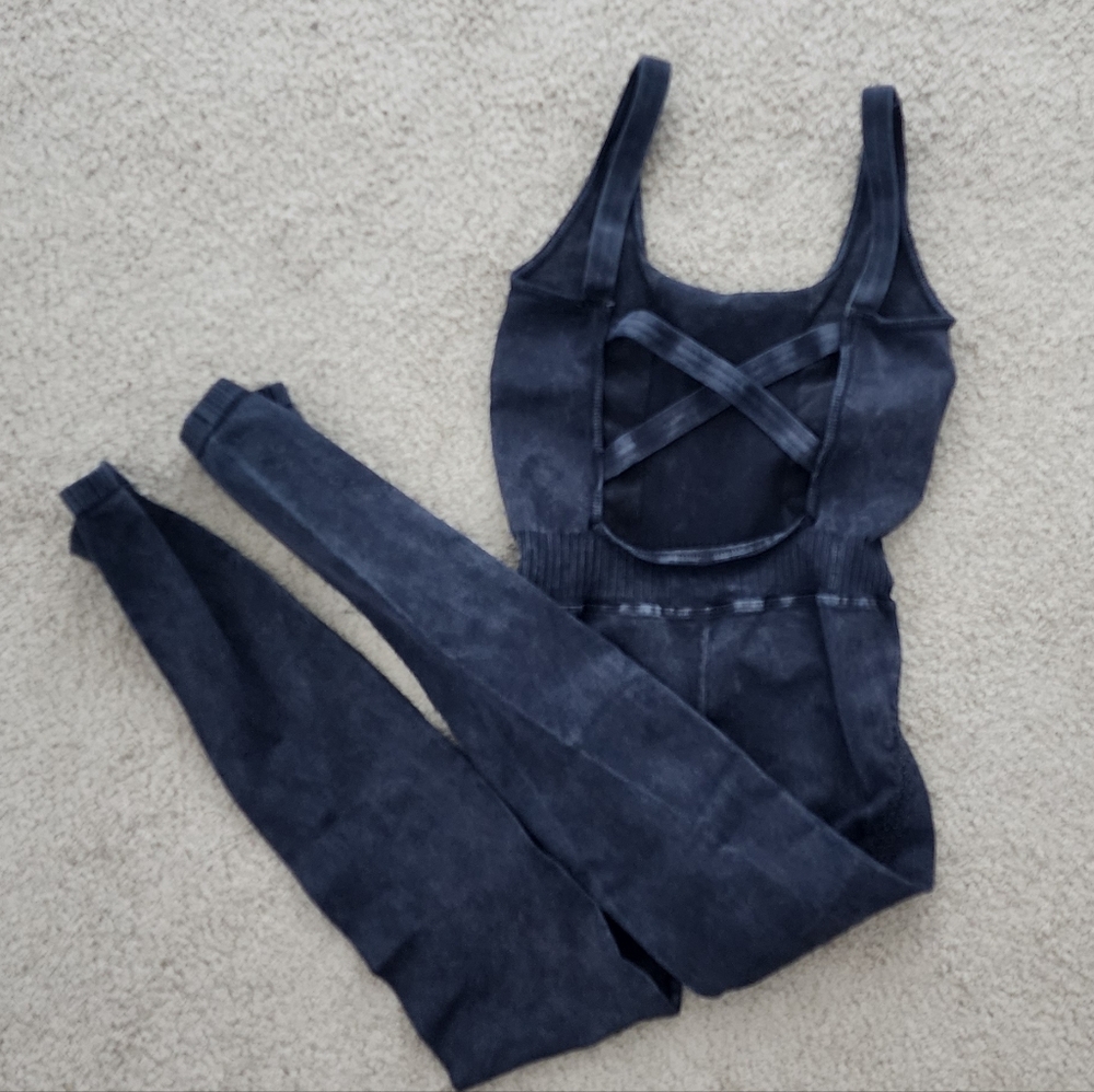 NWOT FP Movement by Free People Good Karma Onesie in Washed Black Sz XS/S - Picture 6 of 7